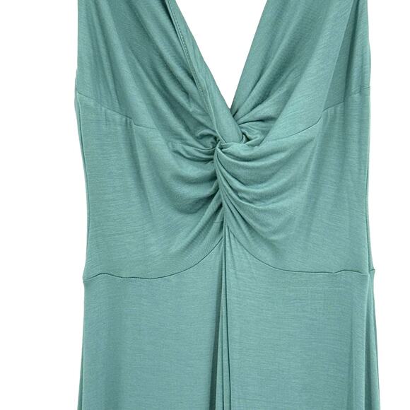 Free People Beach Harlow Women's S.P Muted Green Sleeveless Maxi Jumpsuit Forest - Picture 2 of 7